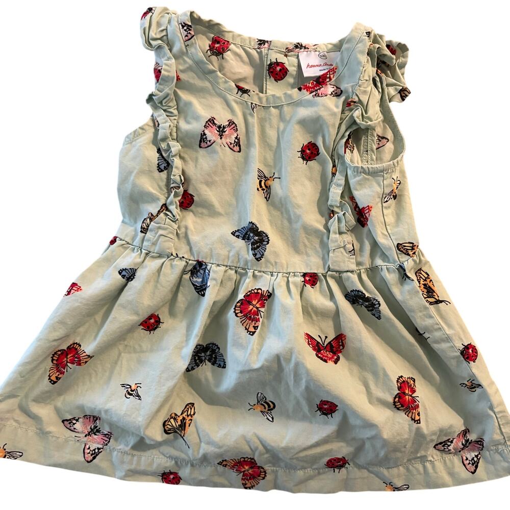 Hanna Andersson 100 butterfly dress size 4T